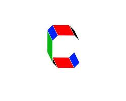 c initial letter logo vector