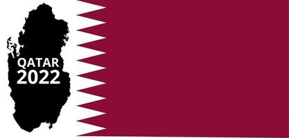 qatar map flag
