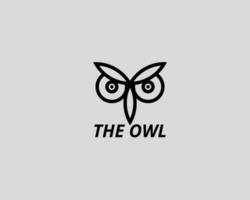 line owl logo vector