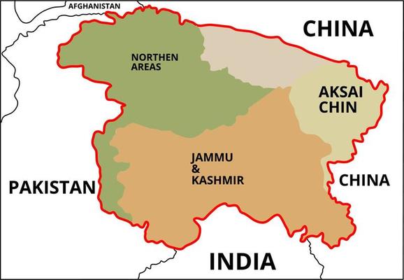 jammu kashmir map