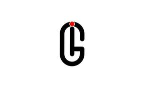 gi ig g i initial letter line logo vector