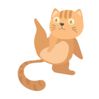 desenho de gato em estilo simples png