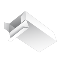 maqueta de caja de embalaje 3d png