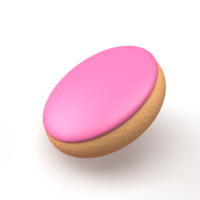 ilustração de renderização 3d de donuts png