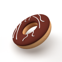 ilustración de renderizado 3d de donuts png