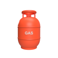 concept de style de dessin animé de modèle d'icône de bouteille de gaz 3d. rendre illustration png