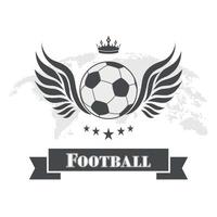 emblema del campeonato de fútbol. vector