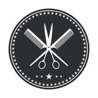 modern creative barber shop logo. vector