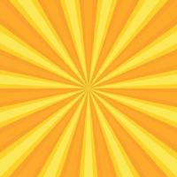 rayos solares amarillos radiales, fondo de textura de plantilla web brillante - vector