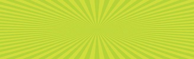 Radial yellow sun rays, bright panoramic pattern texture background - Vector