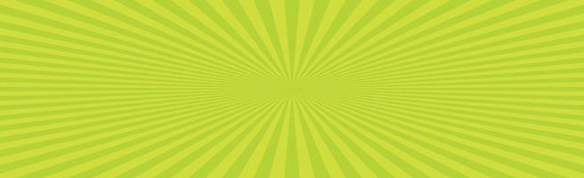 Radial yellow sun rays, bright panoramic pattern texture background - Vector