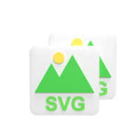 svg-fil 3d ikon modell tecknad stil koncept. göra illustration png