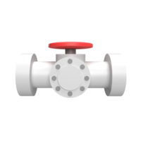 Gas pipe 3d icon model cartoon style concept. render illustration png