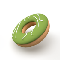 ilustração de renderização 3d de donuts png