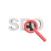 Seo Search Engine Optimization 3d Icon Model Cartoon Style Concept. rendre illustration png