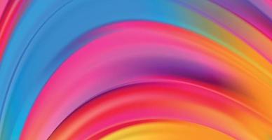 Panoramic background rainbow abstract web template - Vector