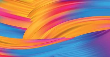 Panoramic background rainbow abstract web template - Vector