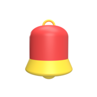 Bell 3d icon model cartoon style concept. render illustration png