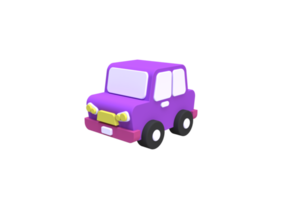 Minimal cartoon car illustration for business idea concept background png