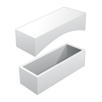 maqueta de caja de embalaje 3d png