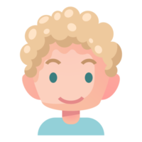 desenho de avatar em estilo simples png