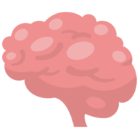 icône du cerveau dans un style plat