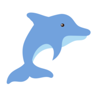 cartone animato delfino in stile piatto png