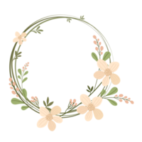 floral wreath cartoon png