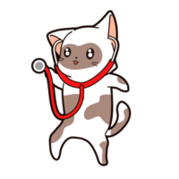 personaje de dibujos animados de gatito png