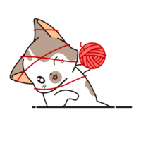 personagem de desenho animado de gatinho png