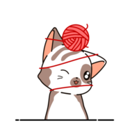 personnage de dessin animé chat minou png