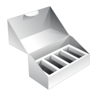 maqueta de caja de embalaje 3d png