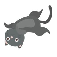 cartone animato gatto in stile piatto png