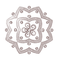 Mandala-Doodle-Strichzeichnungen png