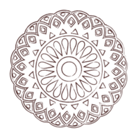 Mandala doodle line art png