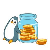 Pinguin-Charakter-Cartoon png