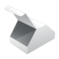 maquete de caixa de embalagem 3d png