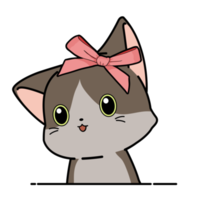 personagem de desenho animado de gatinho png
