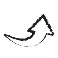 doodle line art arrow png