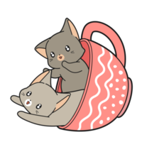 gato gracioso de dibujos animados png