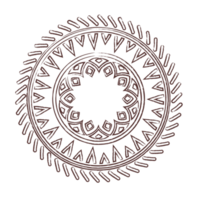 Mandala-Doodle-Strichzeichnungen png