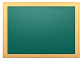 marco de madera de pizarra para la educación png