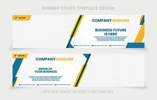 cover banner social media company business solution vector