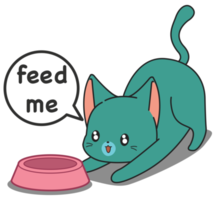 funny cat character sticker png