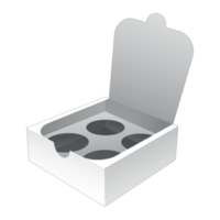 maqueta de caja de embalaje 3d png