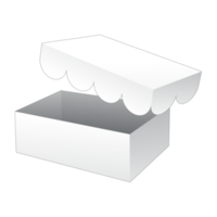 3D packaging box mockup png