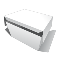 maqueta de caja de embalaje 3d png