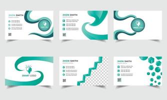 Modern doctor, healthcare, medical business card template vector