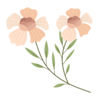 blomma tecknad i platt stil png