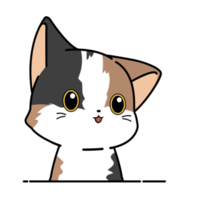personaje de dibujos animados de gatito png